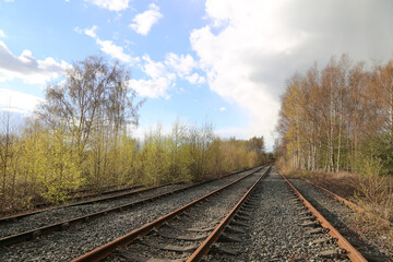 Fototapeta na wymiar old railroad 