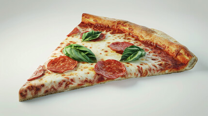 Neapolitan Margherita Pizza Slice
