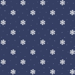 Pattern with snowflakes. Wallpaper design illustration. Fashionable template for design