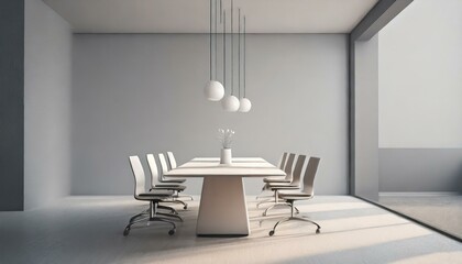 Elegance in Simplicity: Modern, Minimalist, and Professional Office Meeting Room