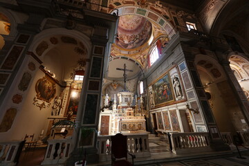 Fototapeta na wymiar Iglesia Ognissanti, Florencia, Italia