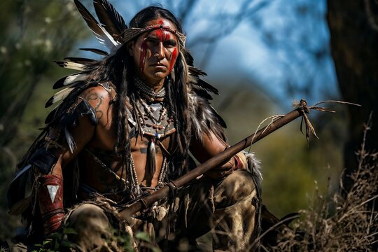 Comanche Warrior in Repose