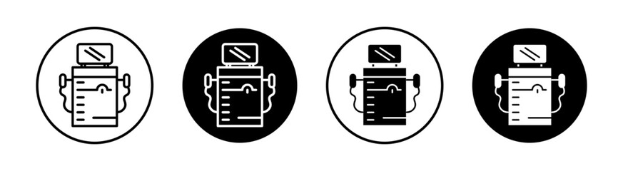 Fototapeta na wymiar Laser Epilation Equipment Vector Line Icon Illustration.