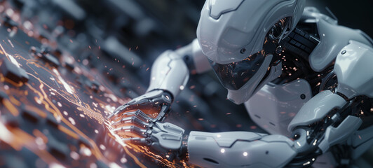 Fototapeta premium Robots that excel in complex tasks, such as micro-assembly and circuitry