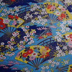 Traditional Japanese patterns with floral theme