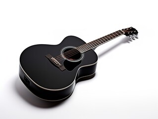 Fototapeta premium Acoustic Guitar Music Instrument Isolated on White Background AI Generated
