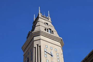 Obraz premium La mairie, vue de l'extérieur, ville de Privas, département de l'Ardèche, France