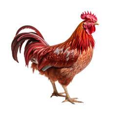 Fototapeta premium rooster isolated on white background