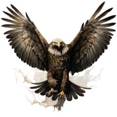 Poster bald eagle in flight © Buse