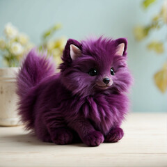 fluffy plush toys illustration