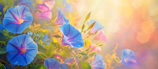 Mesmerizing Morning Glory: Spectacular Floral Background with Morning Glory Flowers