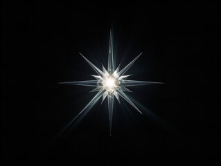 Fototapeta premium North Star Guiding Through Night Navigation and Hope Isolated on White Background AI Generated