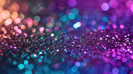 Glittery sequined texture, shining colorful background Generative AI.