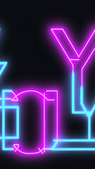 Mobile phone / portrait oriented background in neon colours