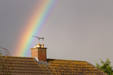 rainbow over the rooftops 