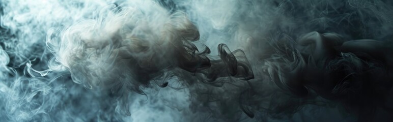Smoky billowing gas cloud texture pattern background. Generative AI