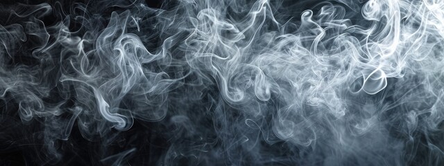 Obraz premium Smoky billowing gas cloud texture pattern background. Generative AI