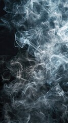 Obraz premium Smoky billowing gas cloud texture pattern background. Generative AI