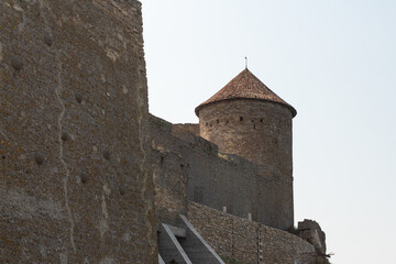 Defence tower of Bilhorod-Dnistrovskyi fortress or Akkerman fortress (also known as Kokot) is a historical and architectural monument of the 13th-14th centuries. Bilhorod-Dnistrovskyi. Ukraine