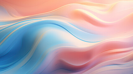 Abstract liquid textures in cool tones, calming and visually interesting background with a fluid and organic feel Ai Generative