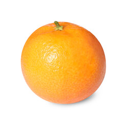 Fresh ripe juicy tangerine isolated on white