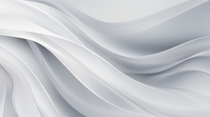 Obraz premium Smooth, flowing white silk fabric texture for elegant designs