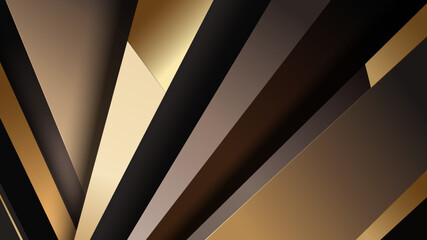 Dark premium wallpaper with gold gradient geometric elements