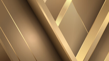 Gold shiny wallpaper with gold gradient geometric elements