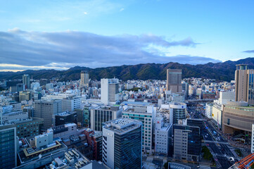 港町神戸の景観。神戸市役所の展望台より撮影