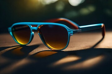 Stylish sunglasses realistic HD .