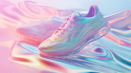 Obraz na płótnie Canvas Sneaker mock up in ultra violet colors