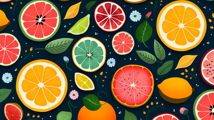 Playful Fruit Pattern