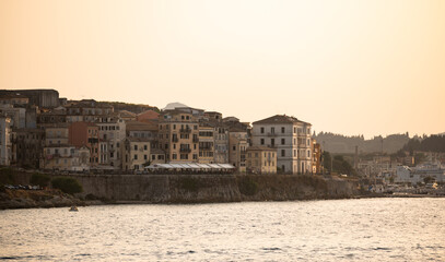 Obraz premium view of the town of Corfu