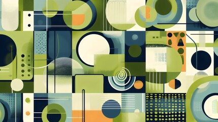 Abstract Geometric Shapes and Patterns