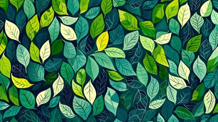 Vibrant Tropical Leaf Pattern