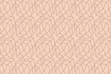 Hand-drawn line textures. Plaid pattern with scribbles, horizontal and wavy strokes. Different types of hatching