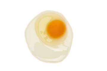 Raw egg isolated on white