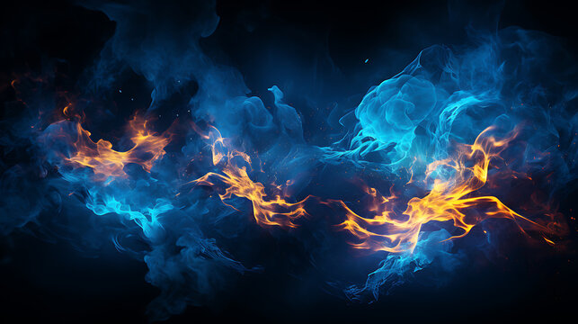 Blue fire wallpaper discount