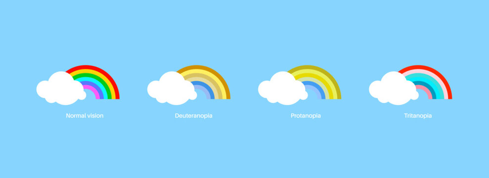 Color blindness concept