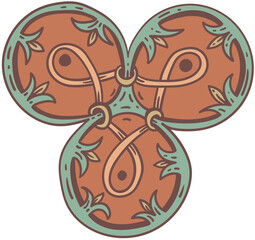 Medieval Floral Motif Transparent PNG - 728113289