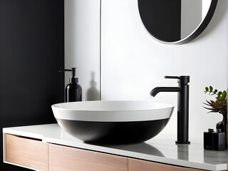 Pared-Back Elegance Unveiled - Minimalist Modern Bathroom Splendor
