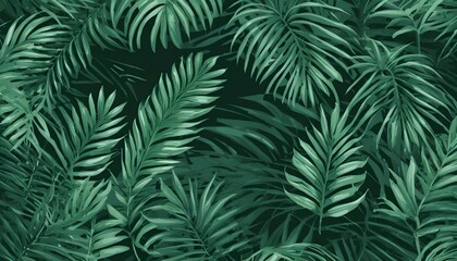 Fototapeta na wymiar Pattern leaf background green plant tree abstract palm floral wallpaper flower foliage art jungle created with generative ai 