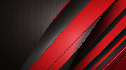 Obraz premium 3D red gray techno abstract background overlap layer on dark space with rough decoration. Modern graphic design element cutout shape style concept for web banners, flyer, card, or brochure cover.