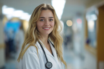 Fototapeta premium Doctor integral to healthcare, adept in hospital medicine, offers pharmaceutical expertise, provides outstanding healthcare solutions