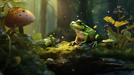  frog in the forest