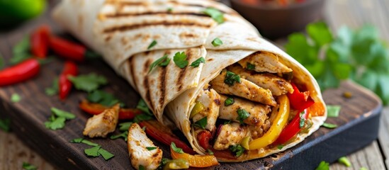 Deliciously Flavorful Chicken Fajita Wrap Sandwich: The Ultimate Chicken Fajita Wrap Sandwich with Mouthwatering Seasoning and Tender Grilled Chicken
