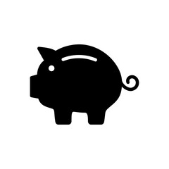 Piggy bank icon vector. piggy money icon