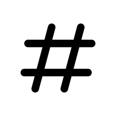 Hashtag icon vector. hashtag symbol
