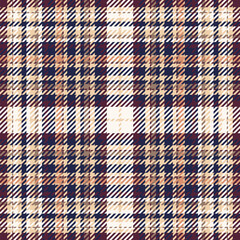 Plaid check pattern. Seamless fabric texture. Tartan textile print.