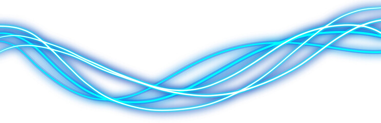 Wavy blue Energy Light Lines © irham